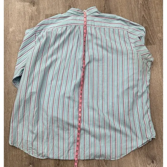 Ralph Lauren Shirt Men's 3XB Big Blue Pink Striped RL Classic Fit Pony Shirt - Picture 9 of 12